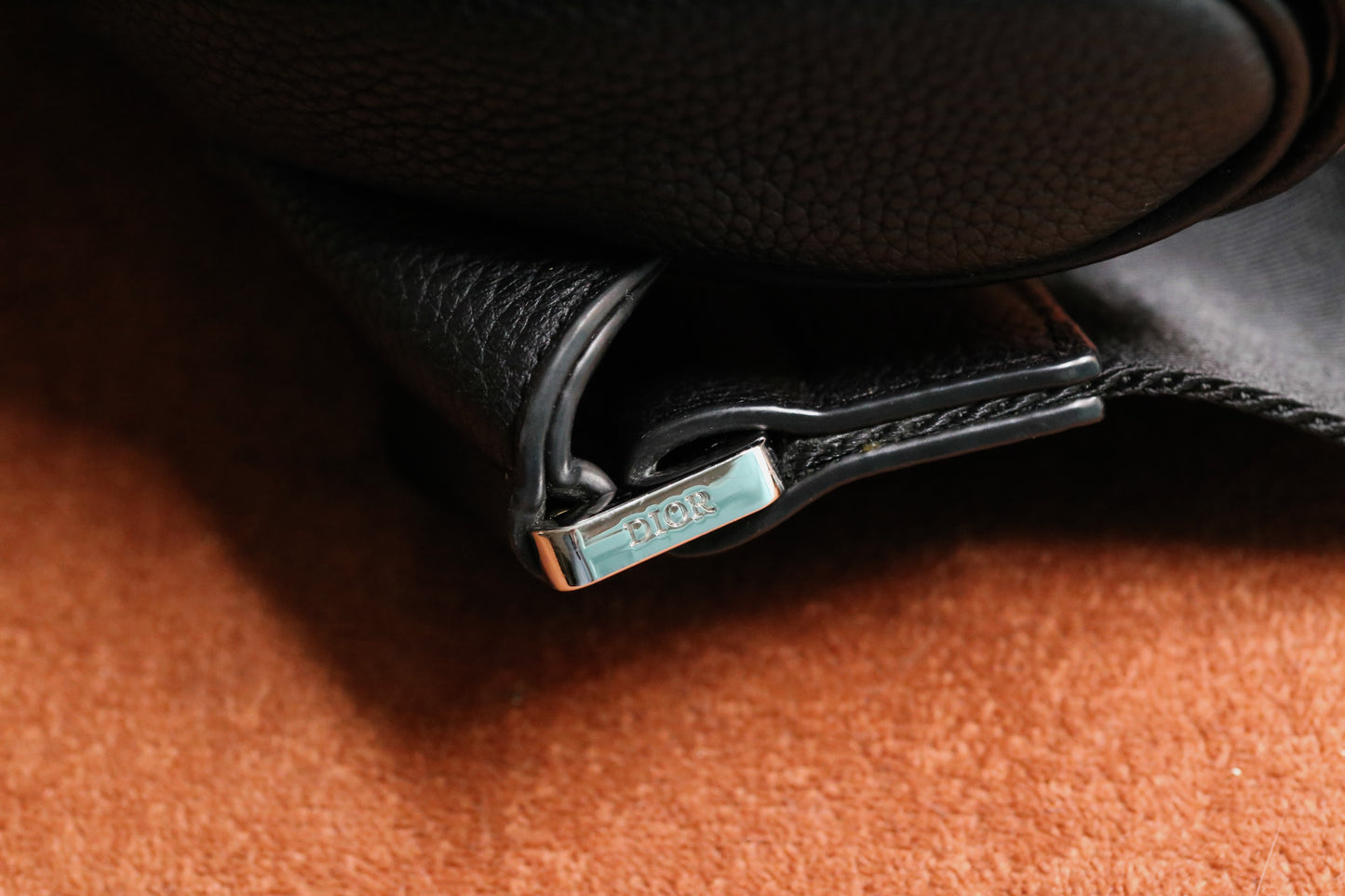 Dior unisexe sac bandoulière modèle Saddle en cuir