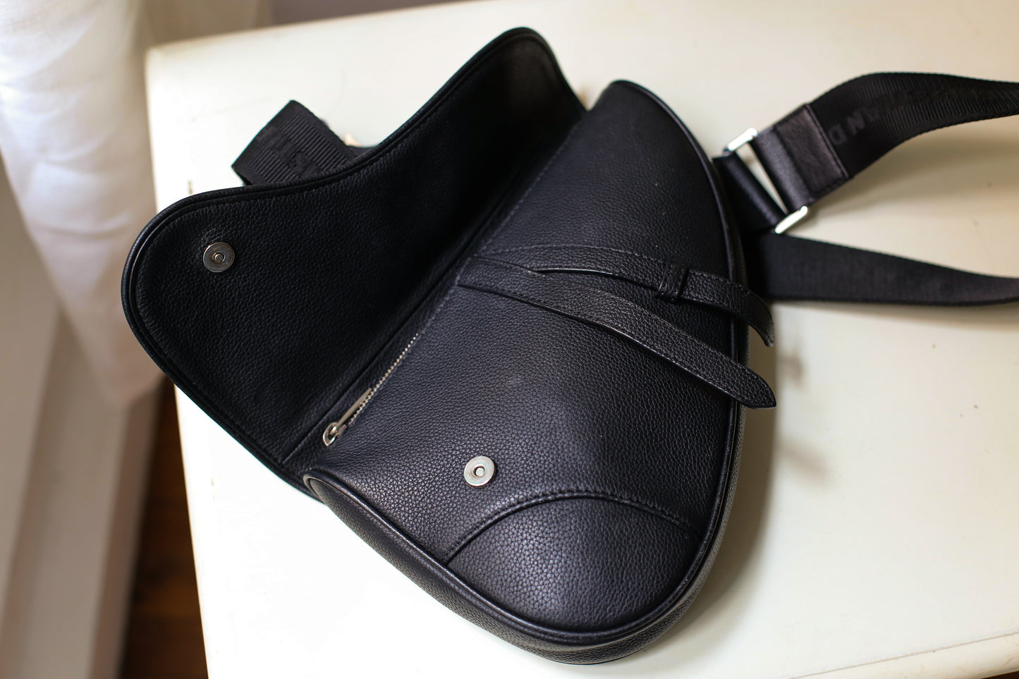 Dior unisexe sac bandoulière modèle Saddle en cuir