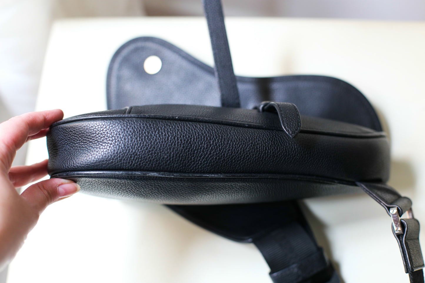 Dior unisexe sac bandoulière modèle Saddle en cuir