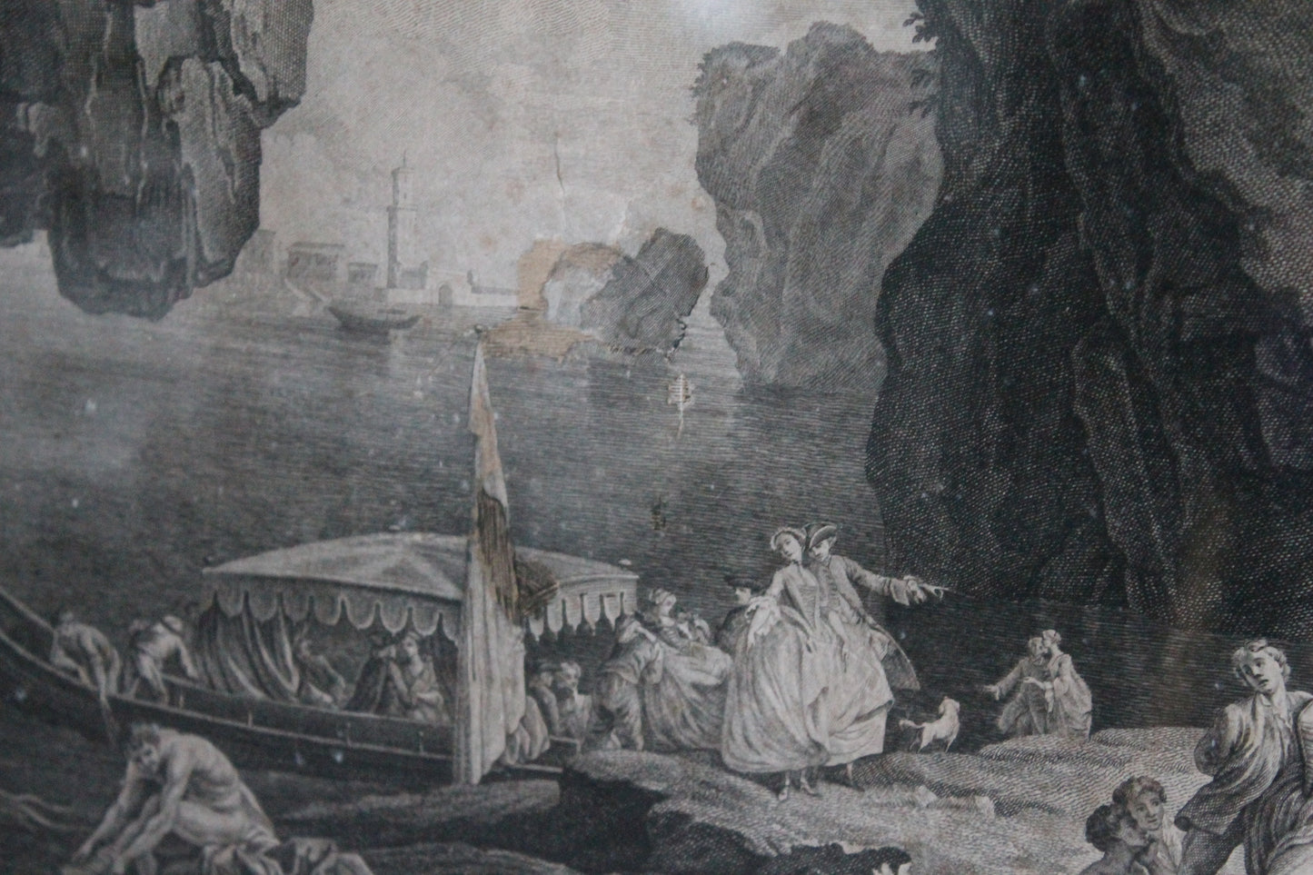 Pierre-Jacques Duret (1729 - 1804), La gondole italienne, gravure, 2nd moitié du XVIIIe siècle