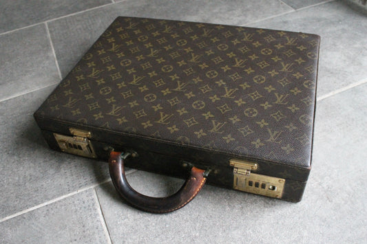 Louis Vuitton attaché-case modèle Président en toile monogrammée