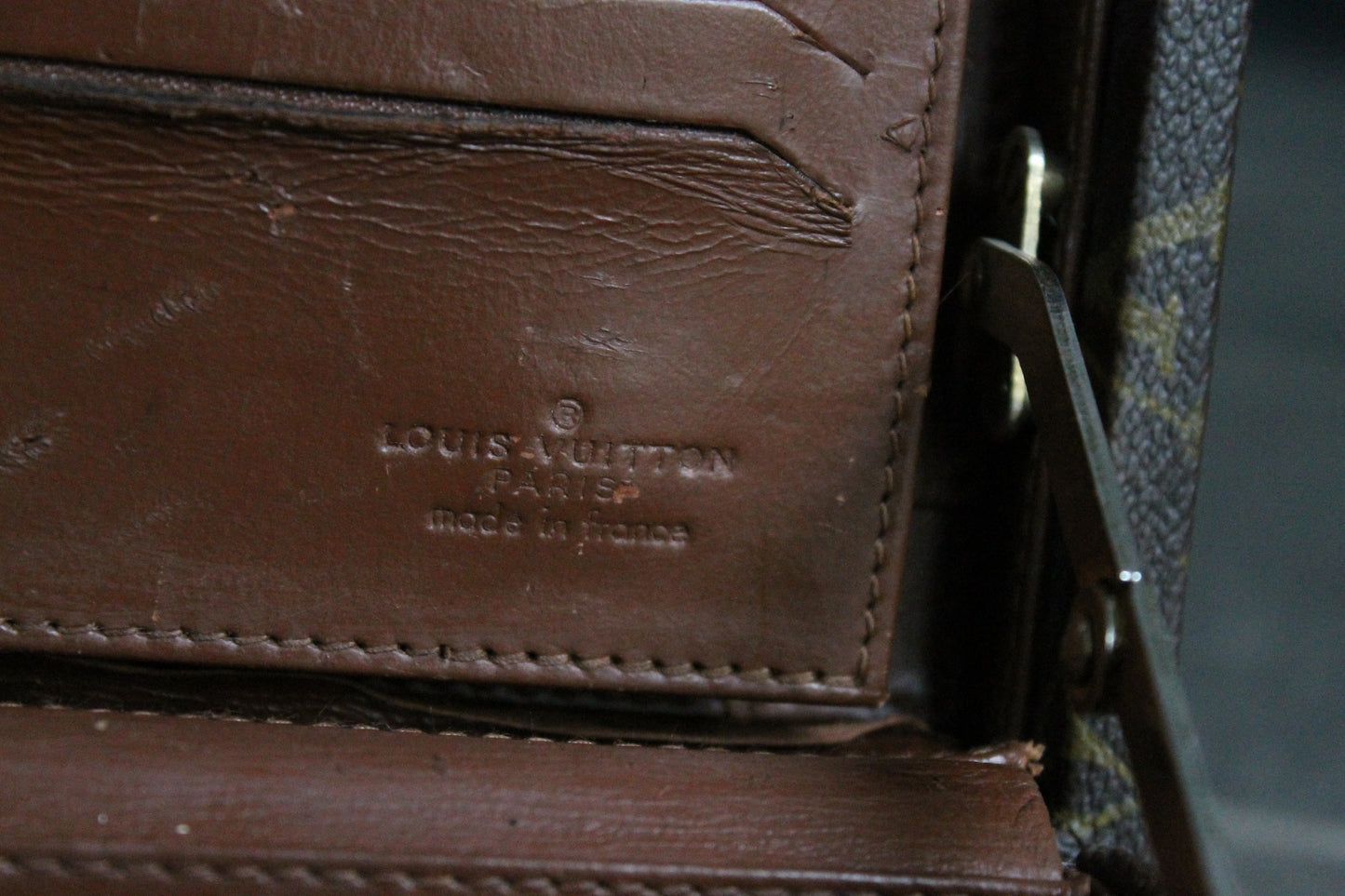 Louis Vuitton attaché-case modèle Président en toile monogrammée