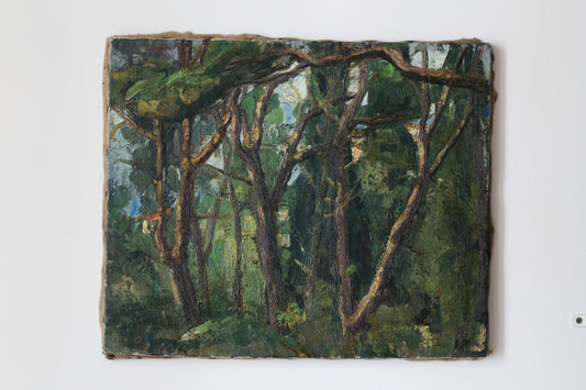 Louis Peyré (1923 - 2012) "Balade en forêt des Pierres Blanches"