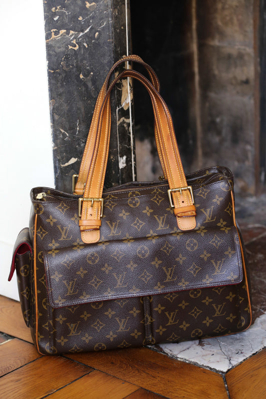 Louis Vuitton sac à main modèle multipli cité en toile et cuir