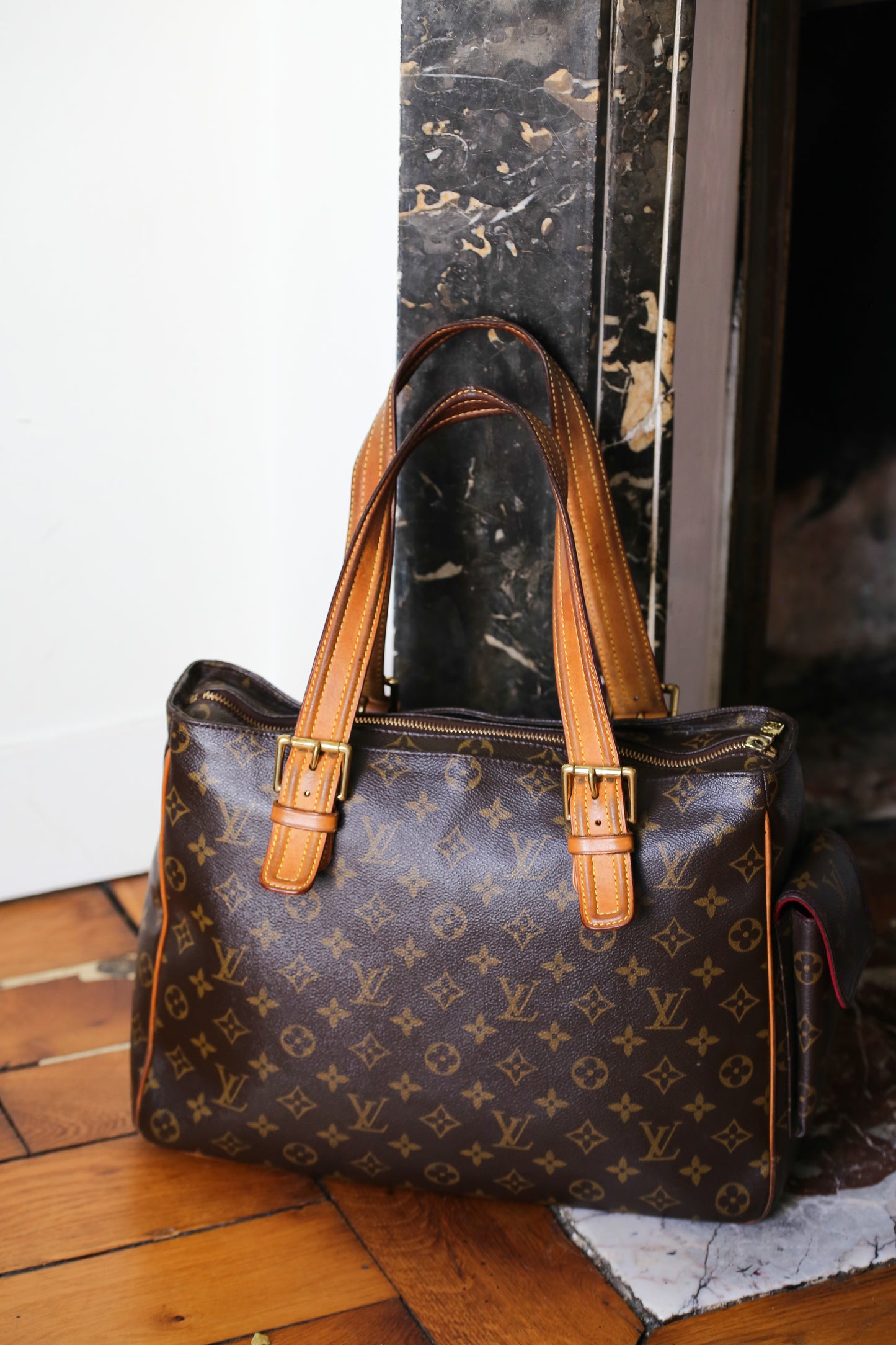Louis Vuitton sac à main modèle multipli cité en toile et cuir