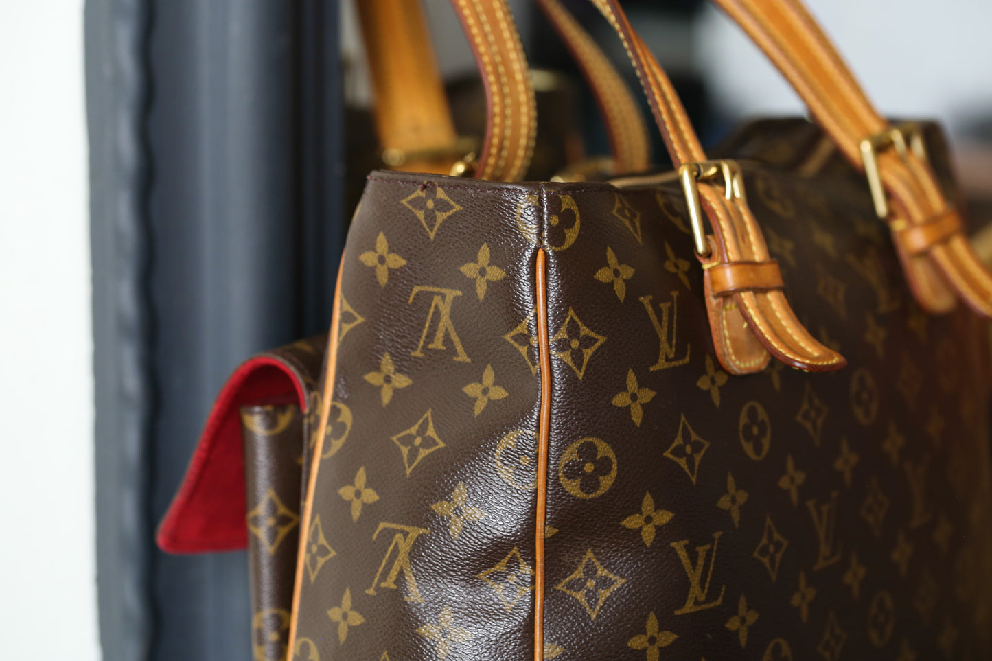 Louis Vuitton sac à main modèle multipli cité en toile et cuir