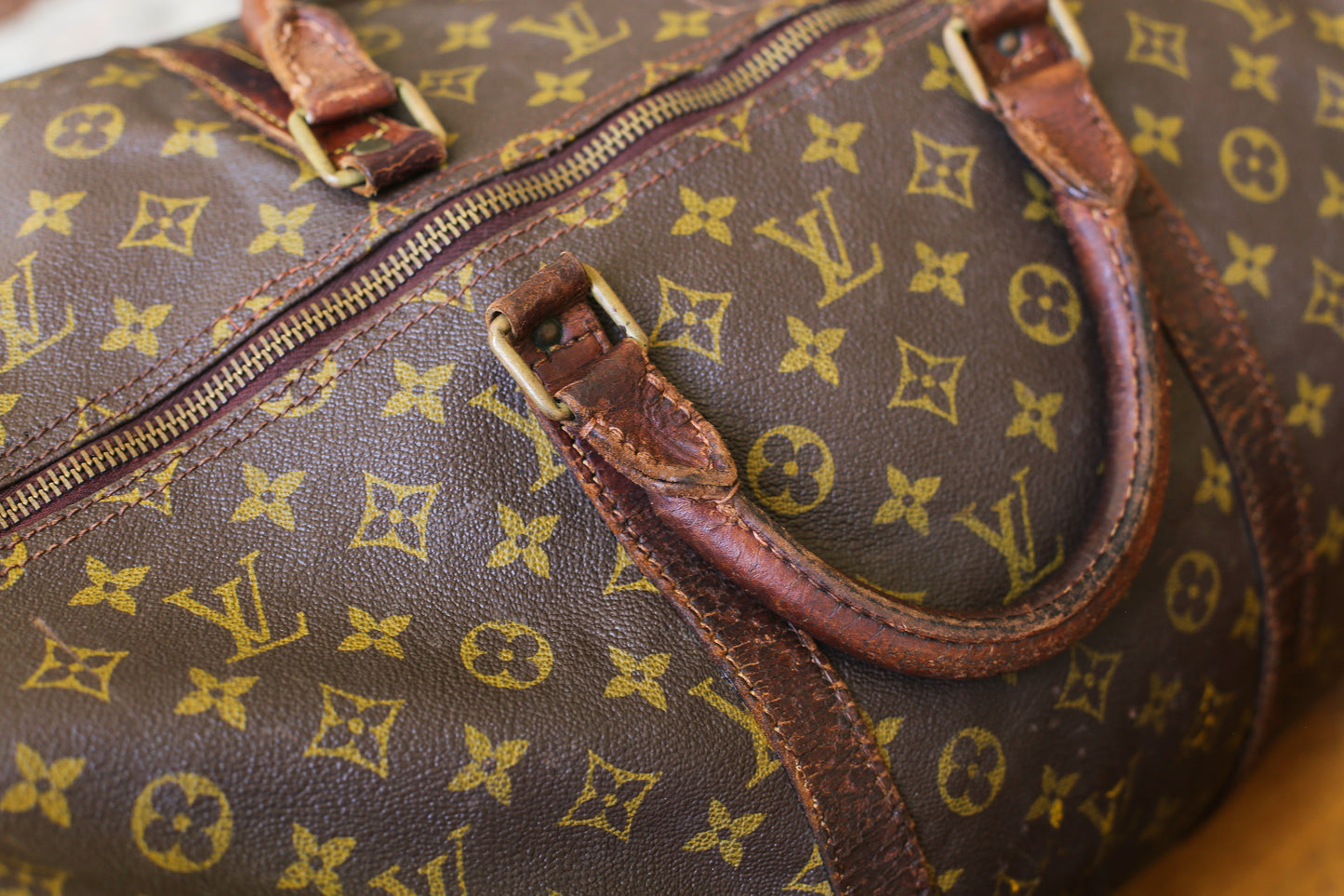 Louis Vuitton sac de voyage modèle Keepall vintage