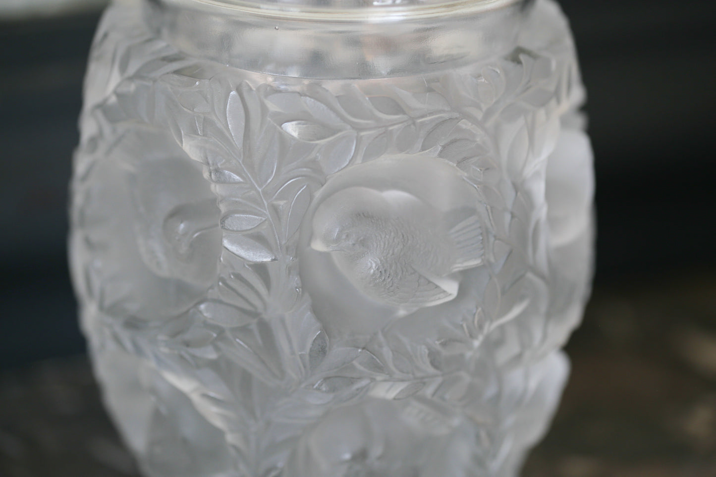 Lalique vase en cristal modèle Bagatelle