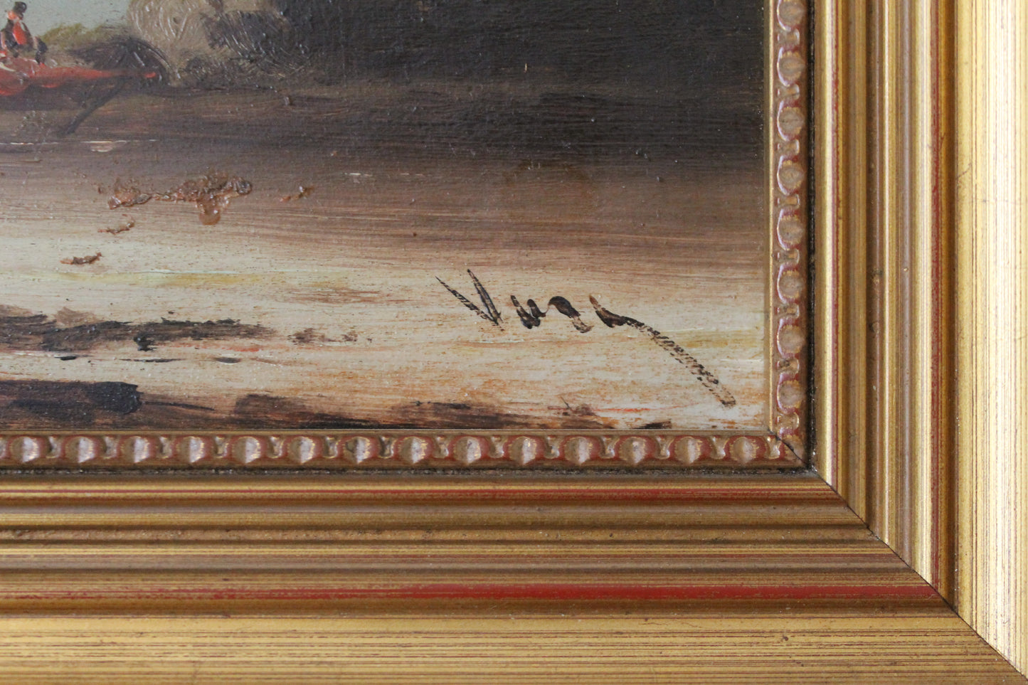 Paire de peinture à l'huile représentant une scène marine sur les côtes françaises