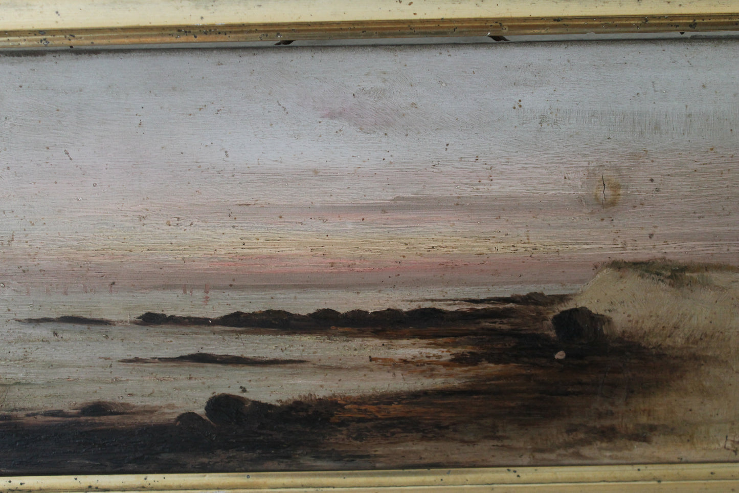 Maurice Proust (1867 - 1944) "Paire de marine" huile sur bois