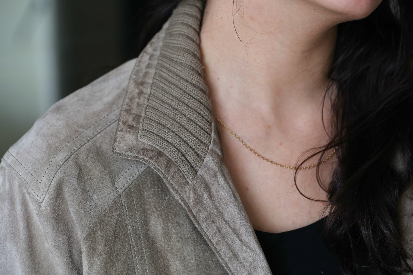 Céline veste vintage en cuir gris