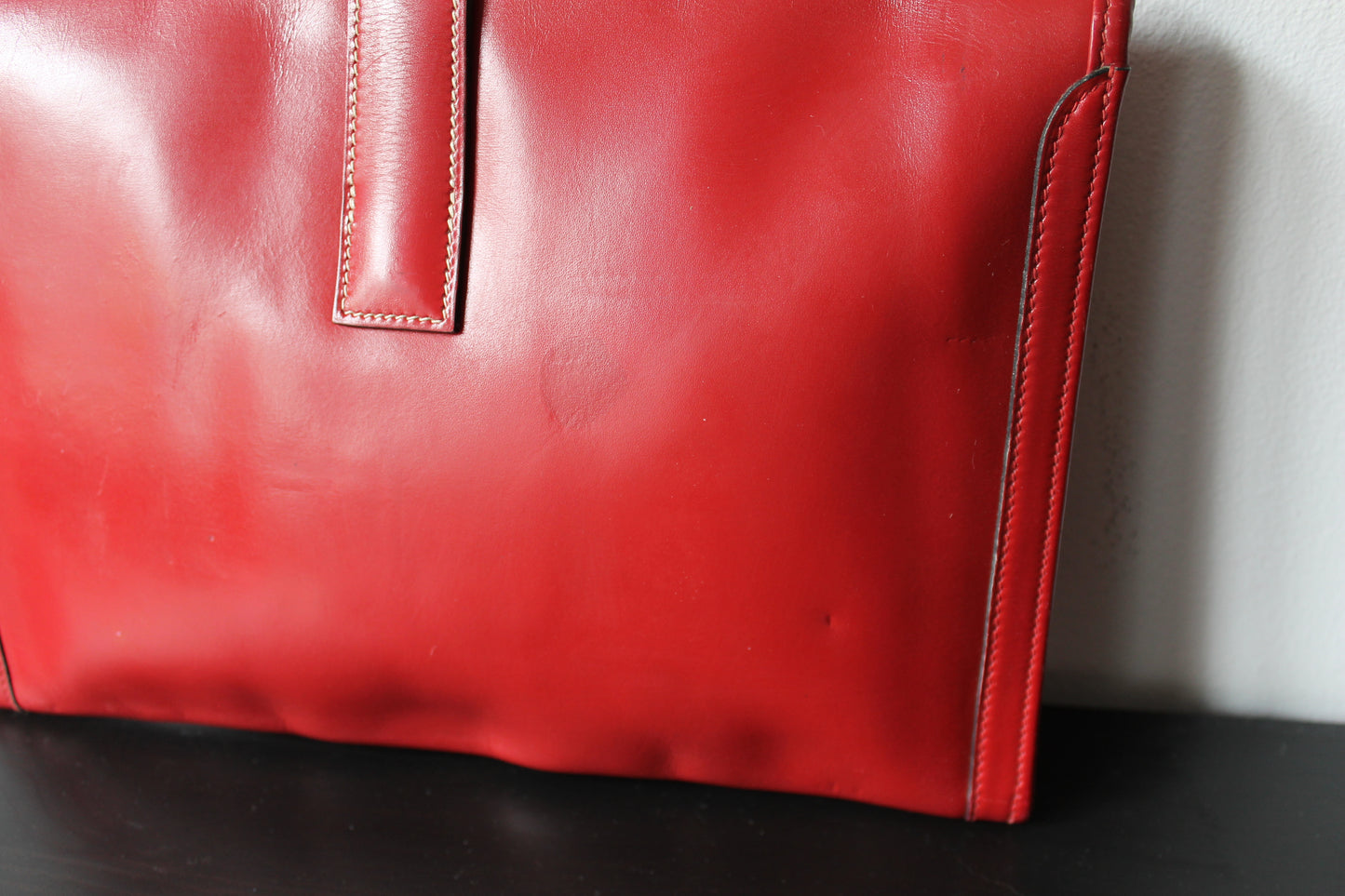 Hermès pochette Jige en cuir