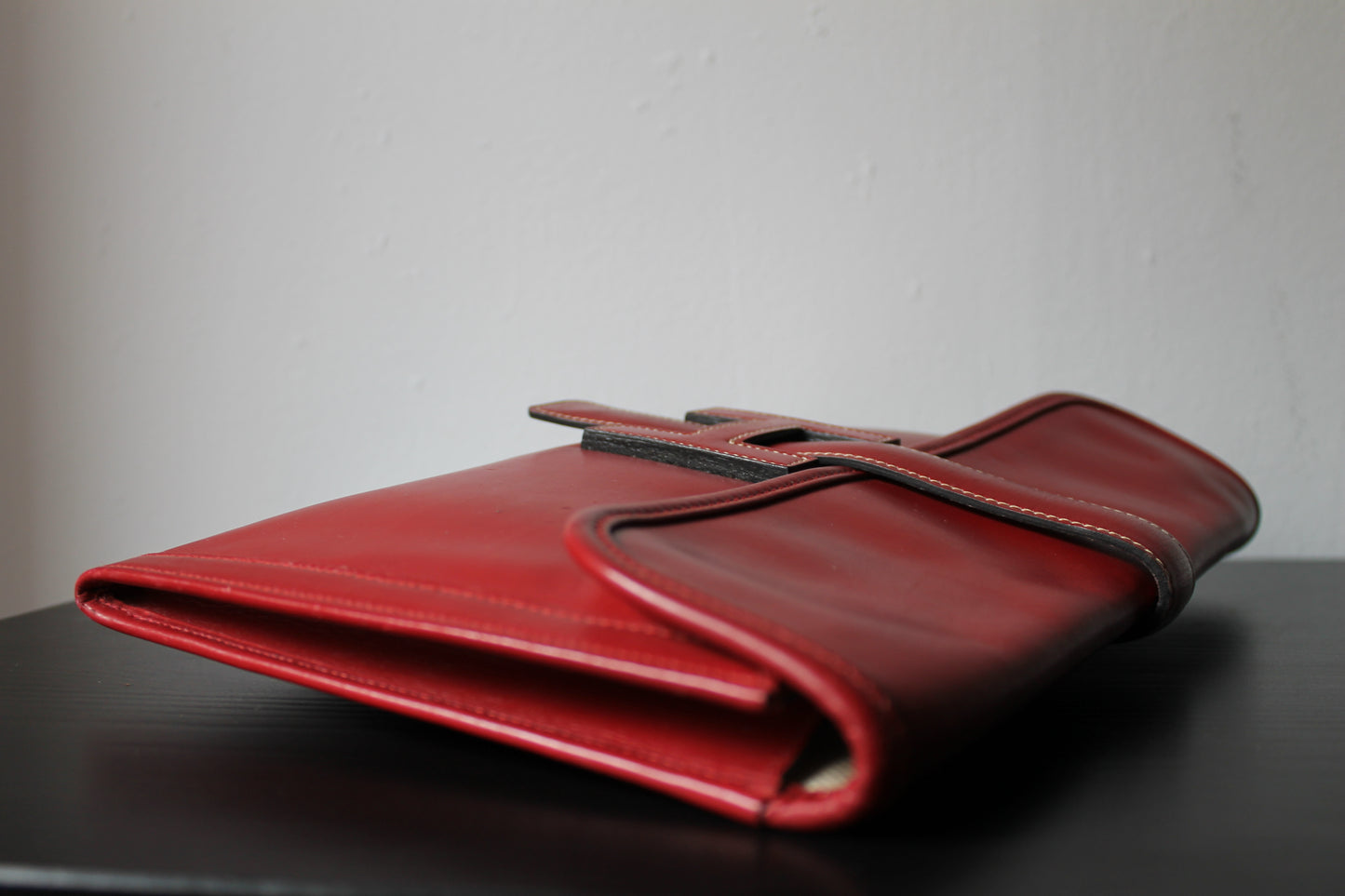 Hermès pochette Jige en cuir