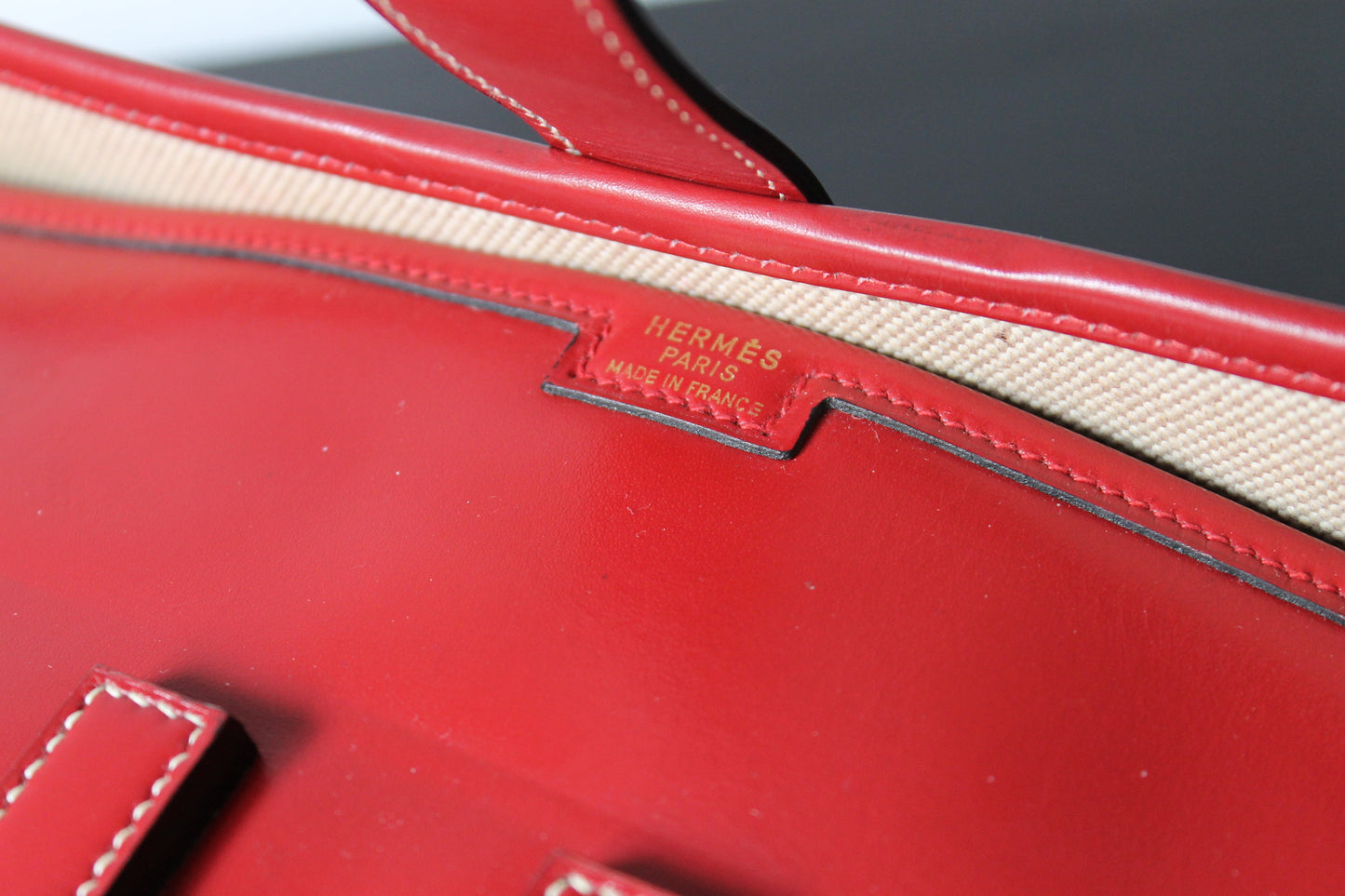 Hermès pochette Jige en cuir