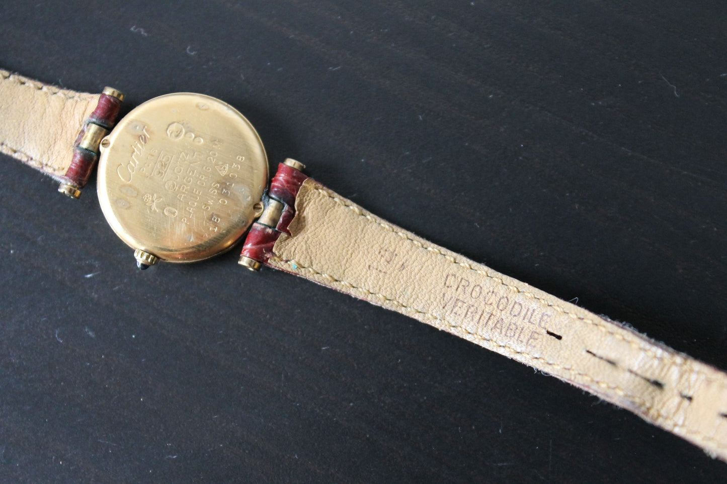 Montre Cartier Must modèle Vendôme en vermeil