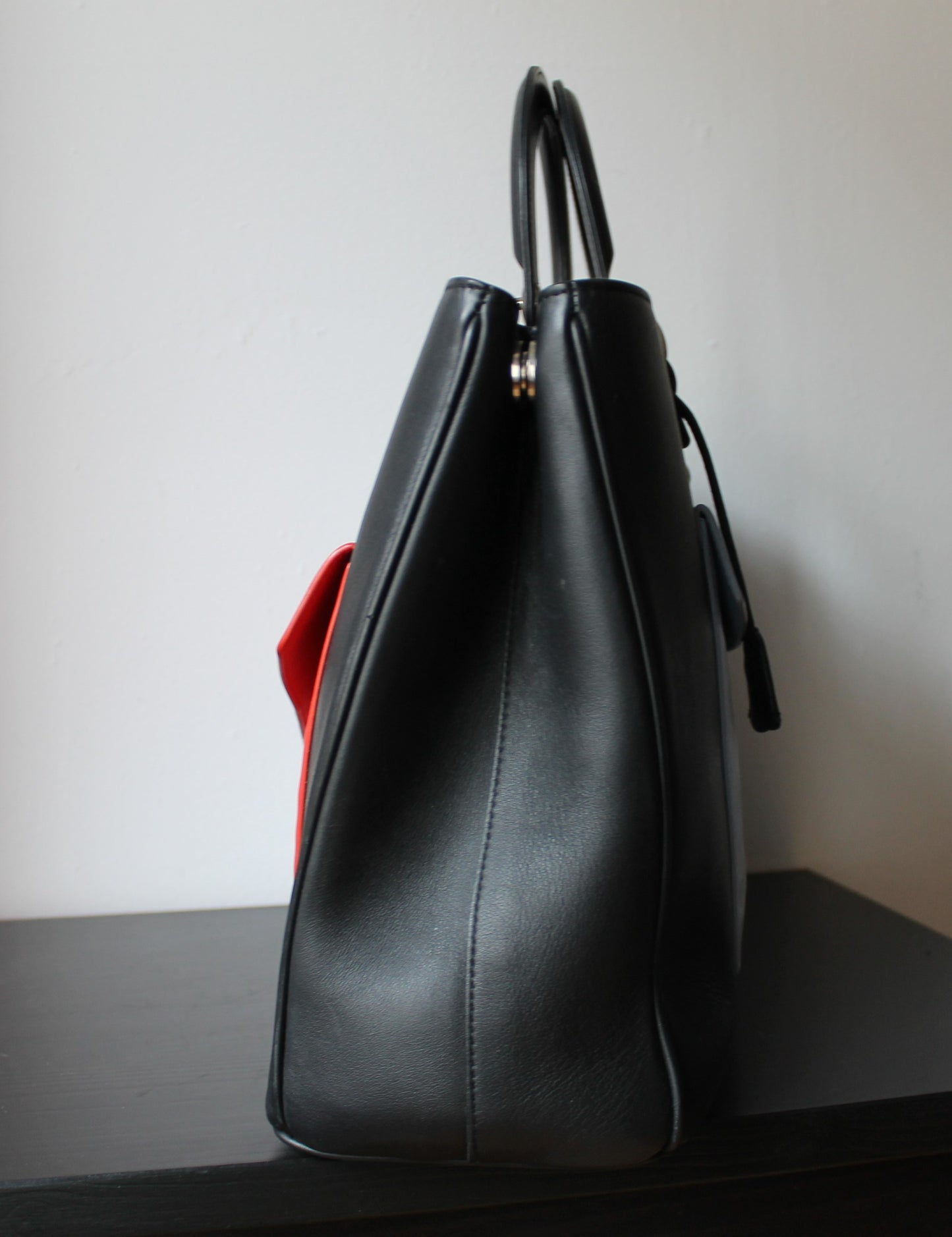 Dior sac à main Lady Dior modèle large pocket tricolore