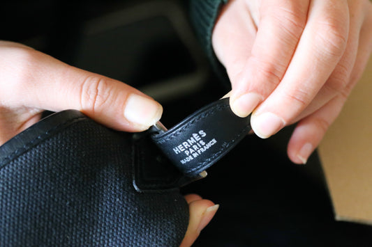 Hermès sac à main modèle Massaï en cuir et toile