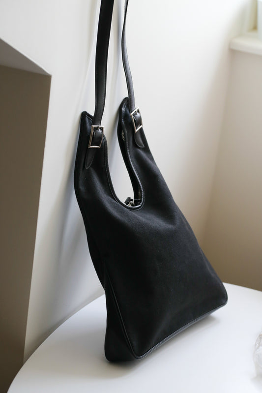 Hermès sac à main modèle Massaï en cuir et toile