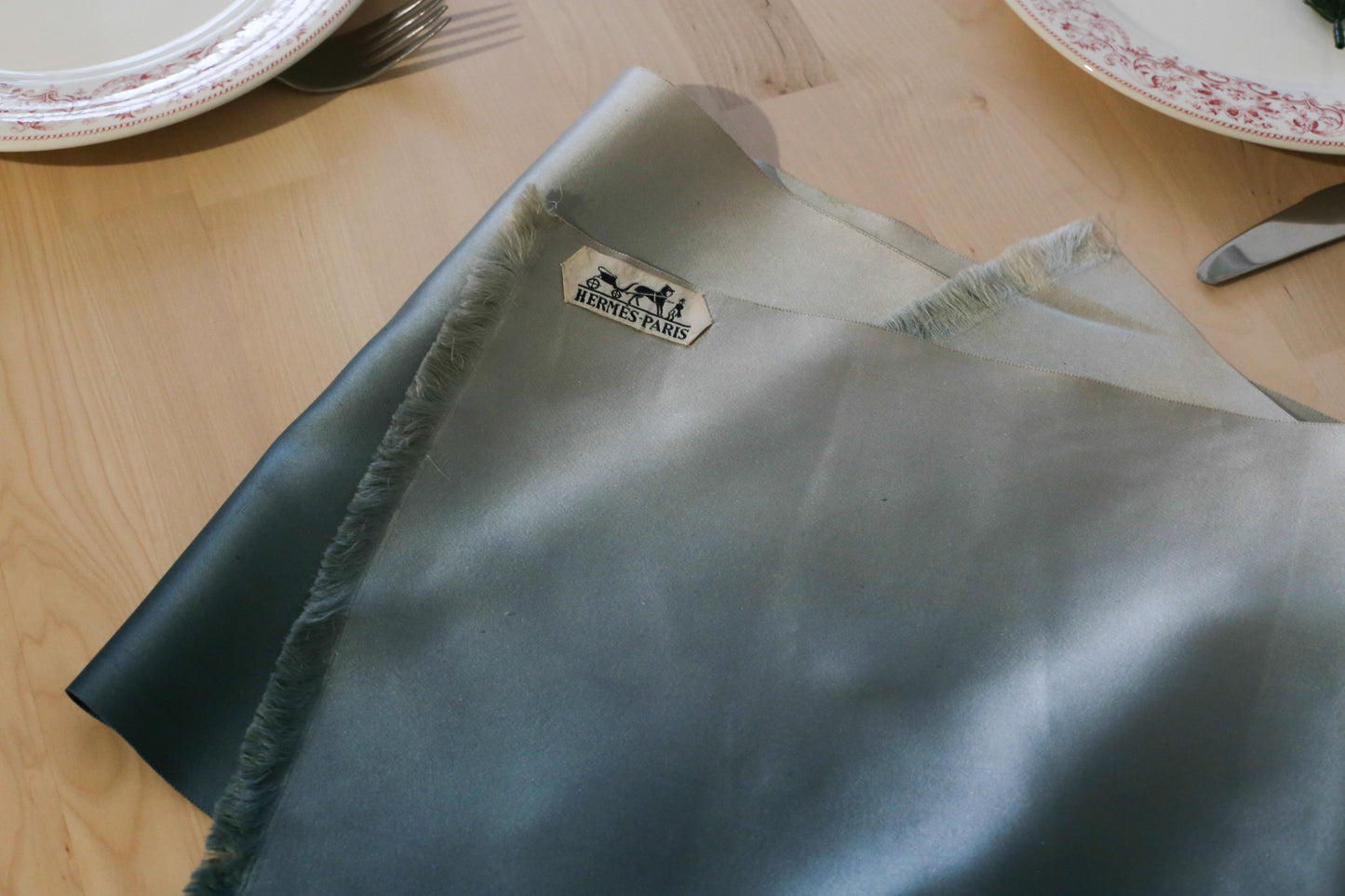 Hermès chemin de table en soie