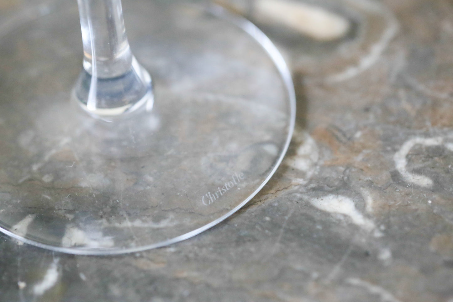 Christofle paire de verres à Martini cristal taillé collection Scottish
