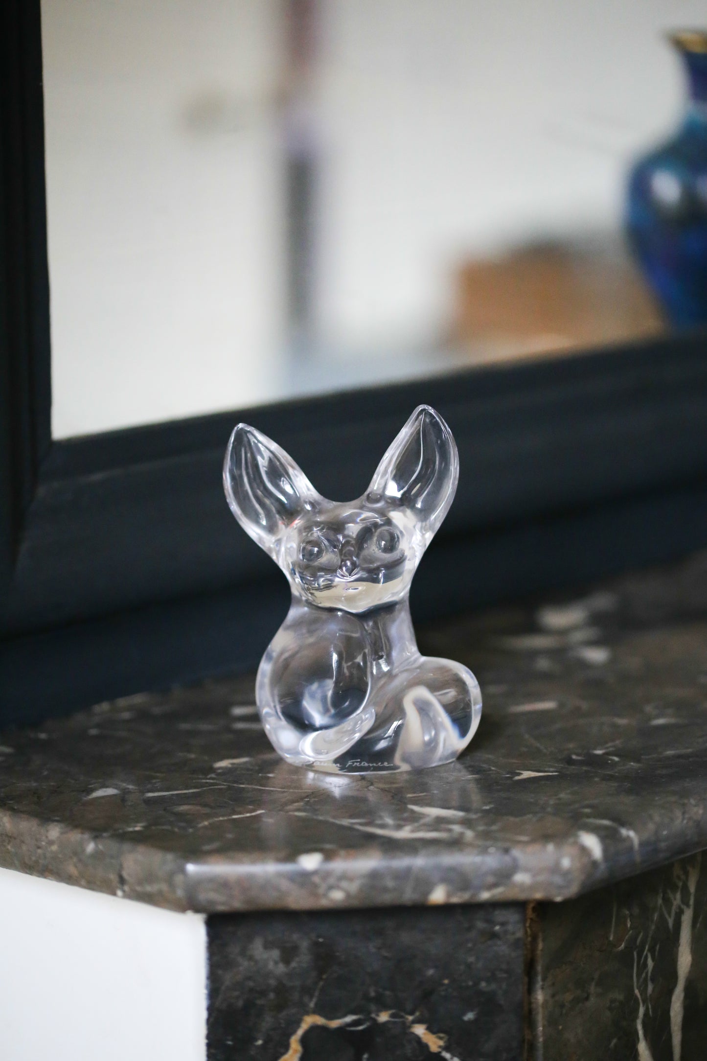 Daum France figurine en cristal représentant un fennec