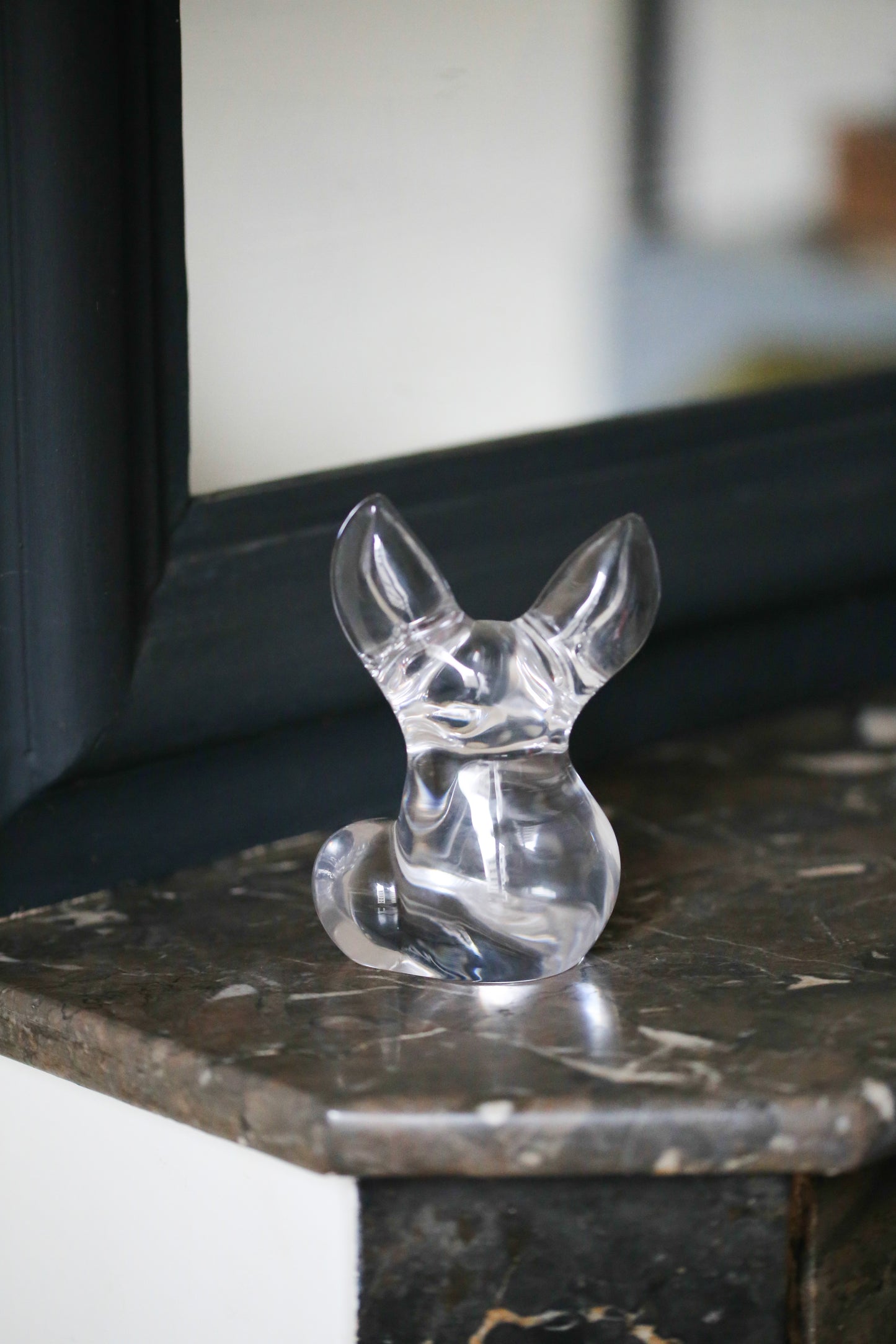 Daum France figurine en cristal représentant un fennec