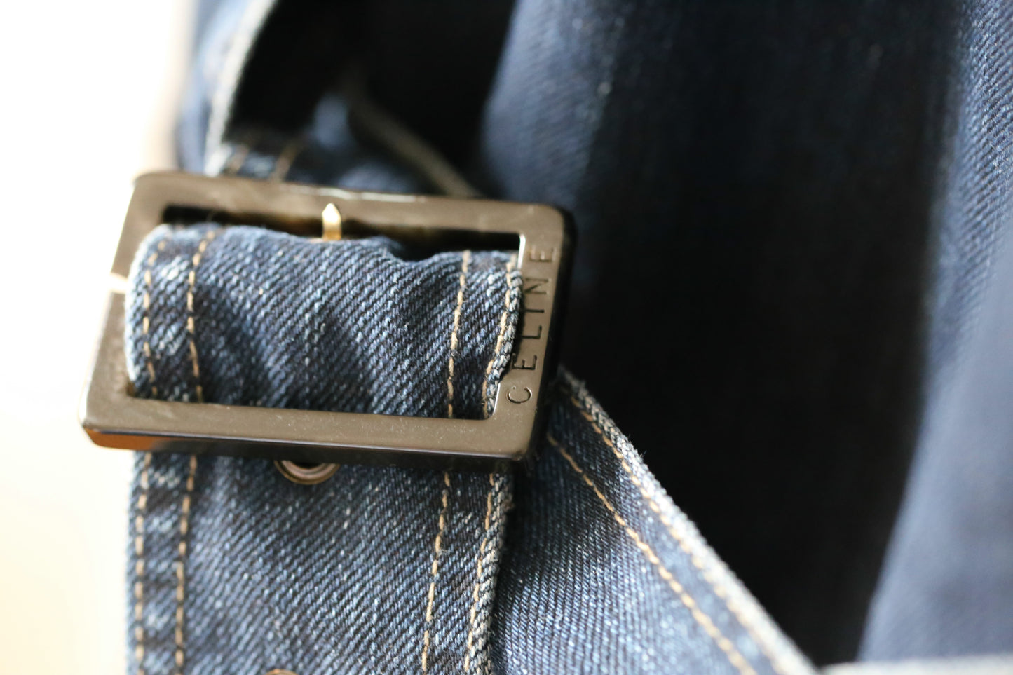 Céline veste en jean longue