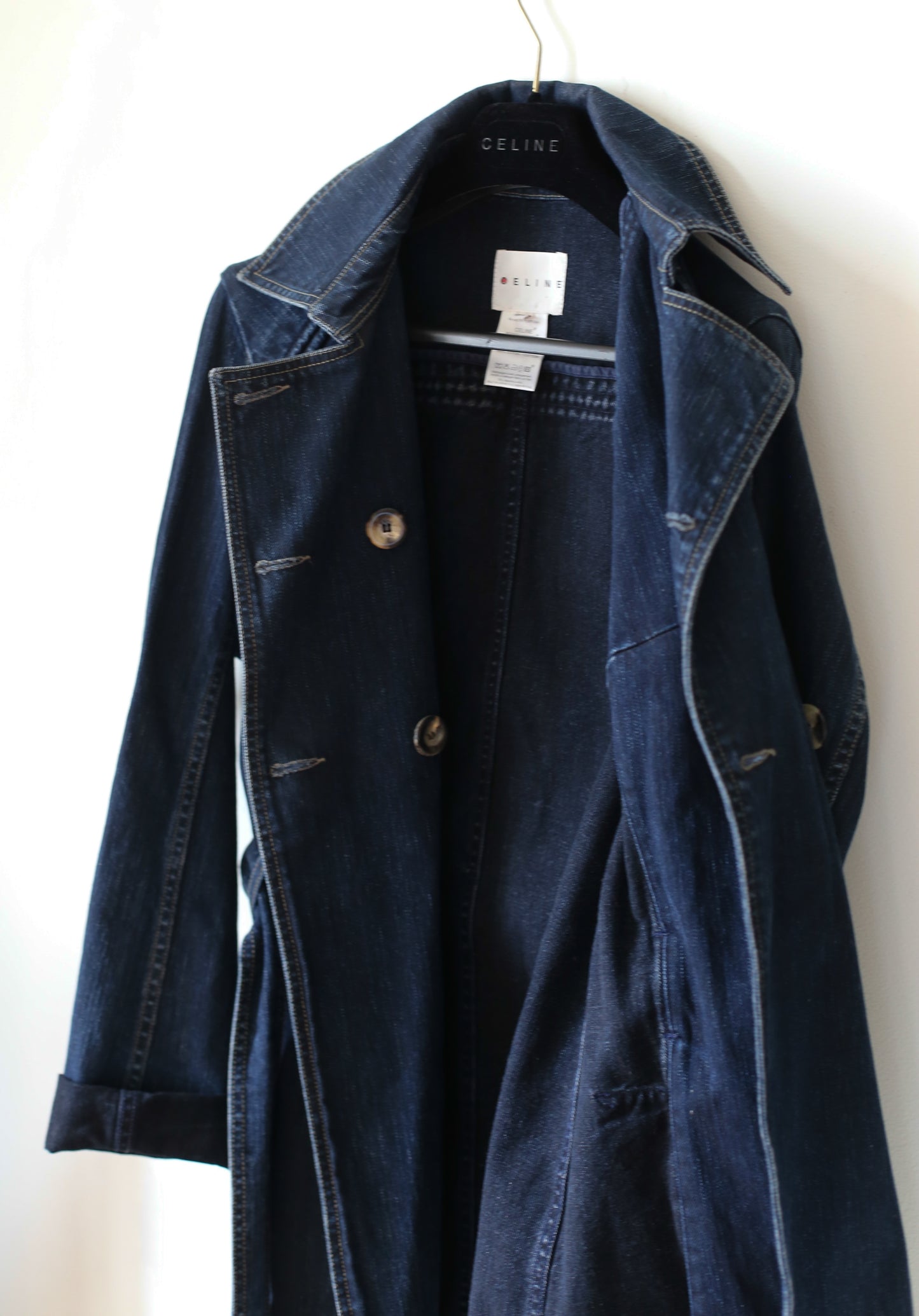Céline veste en jean longue