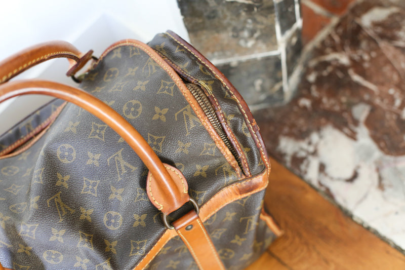 Louis Vuitton sac de voyage vintage pour chat / petit chien