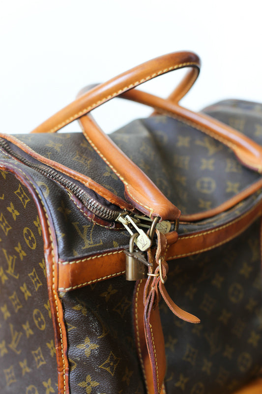 Louis Vuitton sac de voyage vintage pour chat / petit chien