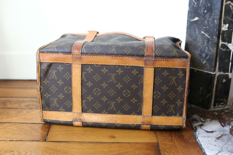 Louis Vuitton sac de voyage vintage pour chat / petit chien