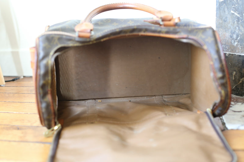 Louis Vuitton sac de voyage vintage pour chat / petit chien