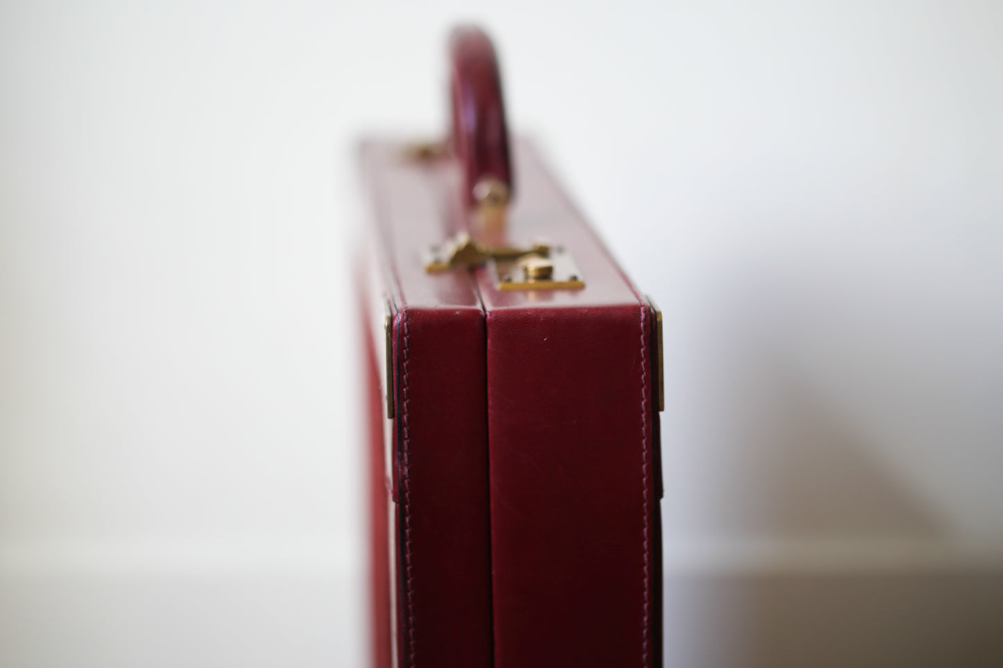 Cartable Balenciaga vintage en cuir et daim bordeaux