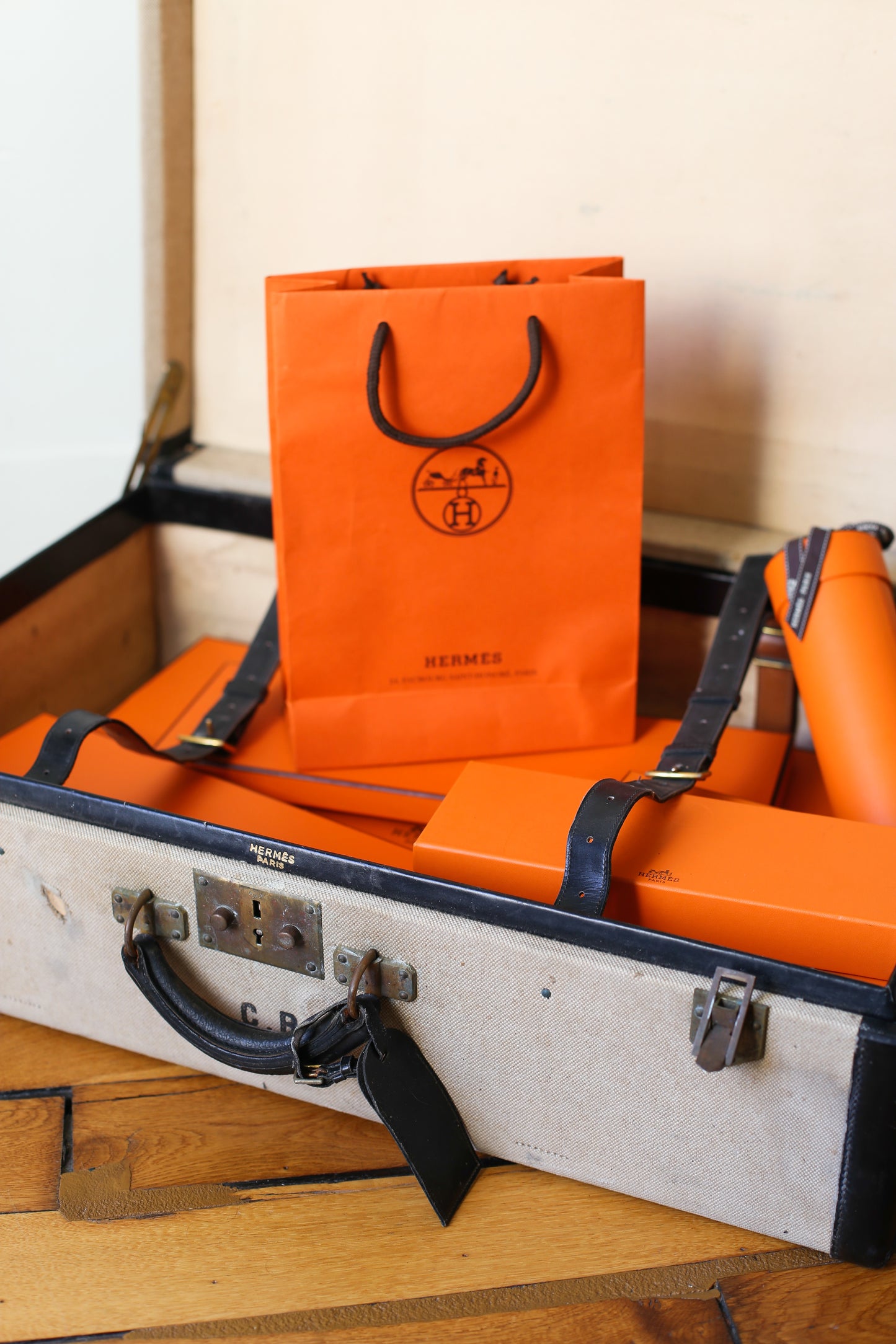 Hermès valise rigide de 1945