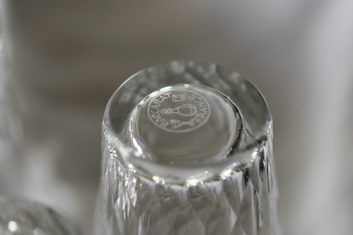 6 verres à liqueur en cristal Baccarat modèle Richelieu