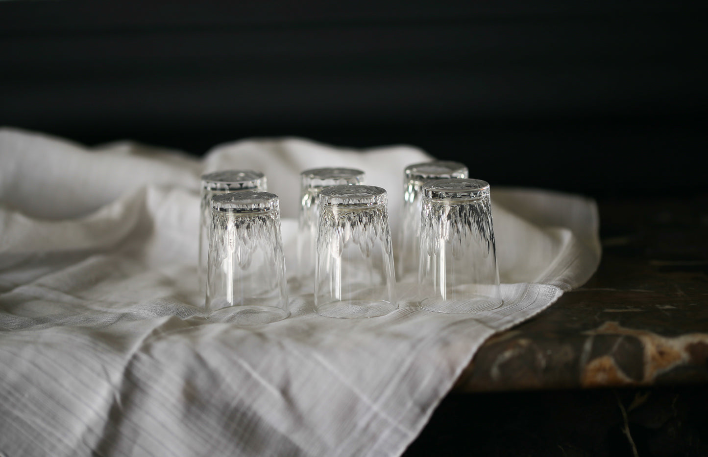 6 verres à liqueur en cristal Baccarat modèle Richelieu
