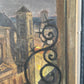 Louis Peyré (1923 - 2012) "Vu du balcon : Le clocher de Saint-Nicolas-du-Chardonnet de nuit" peinture