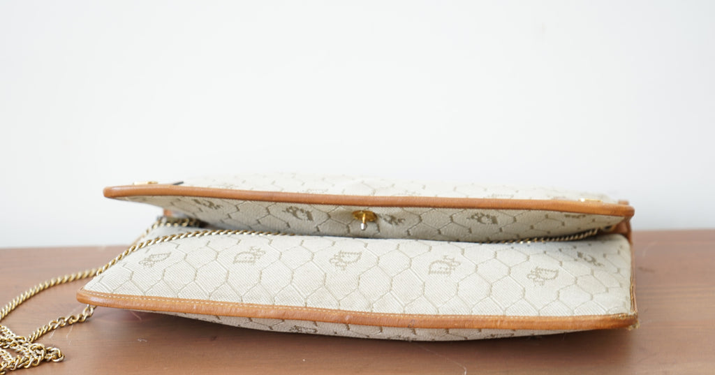 Dior sac à bandoulière convertible vintage logo en nid d'abeille