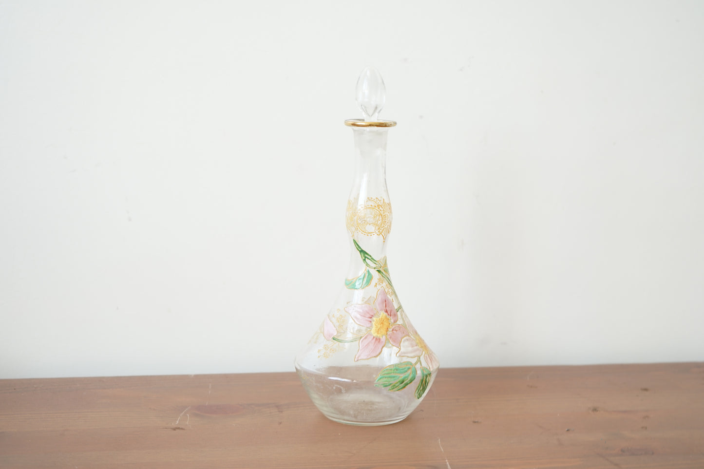 Legras (Fin XIXe siècle) - Carafe à liqueur en verre émaillé