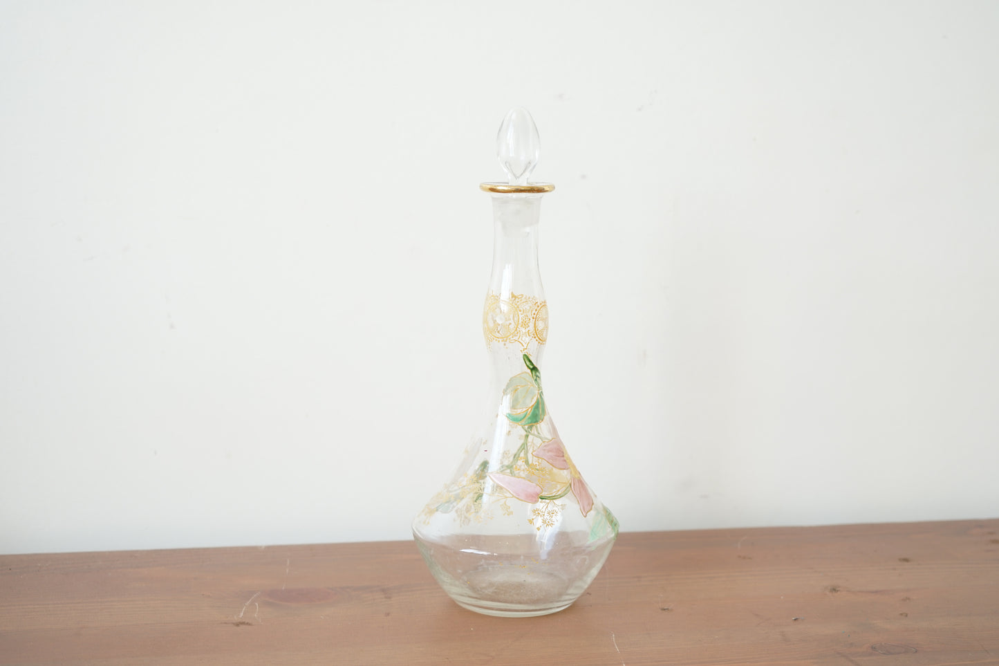Legras (Fin XIXe siècle) - Carafe à liqueur en verre émaillé