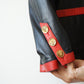 Chanel veste en cuir vintage noire et rouge