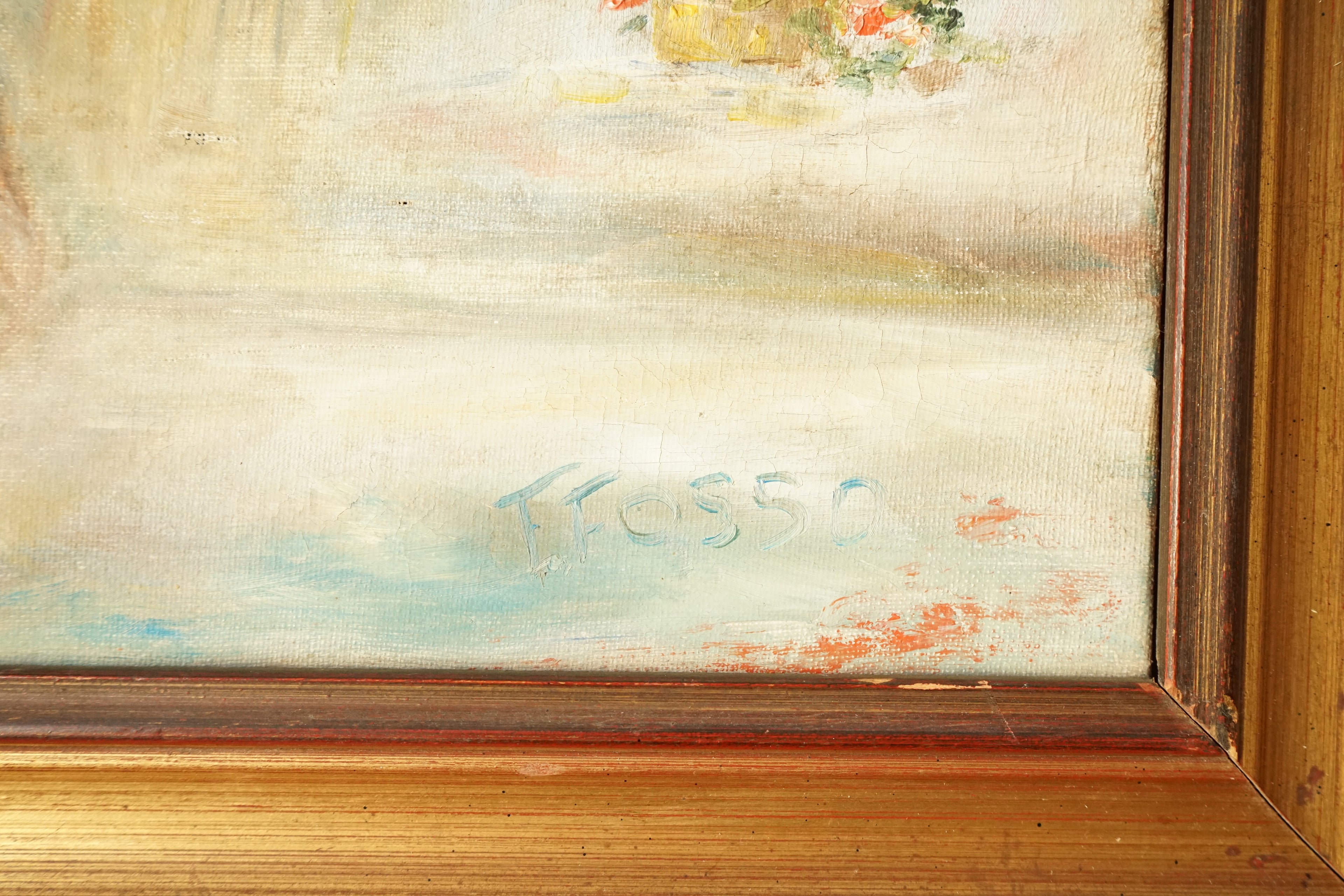 F.Fosso "Genovese" huile sur toile