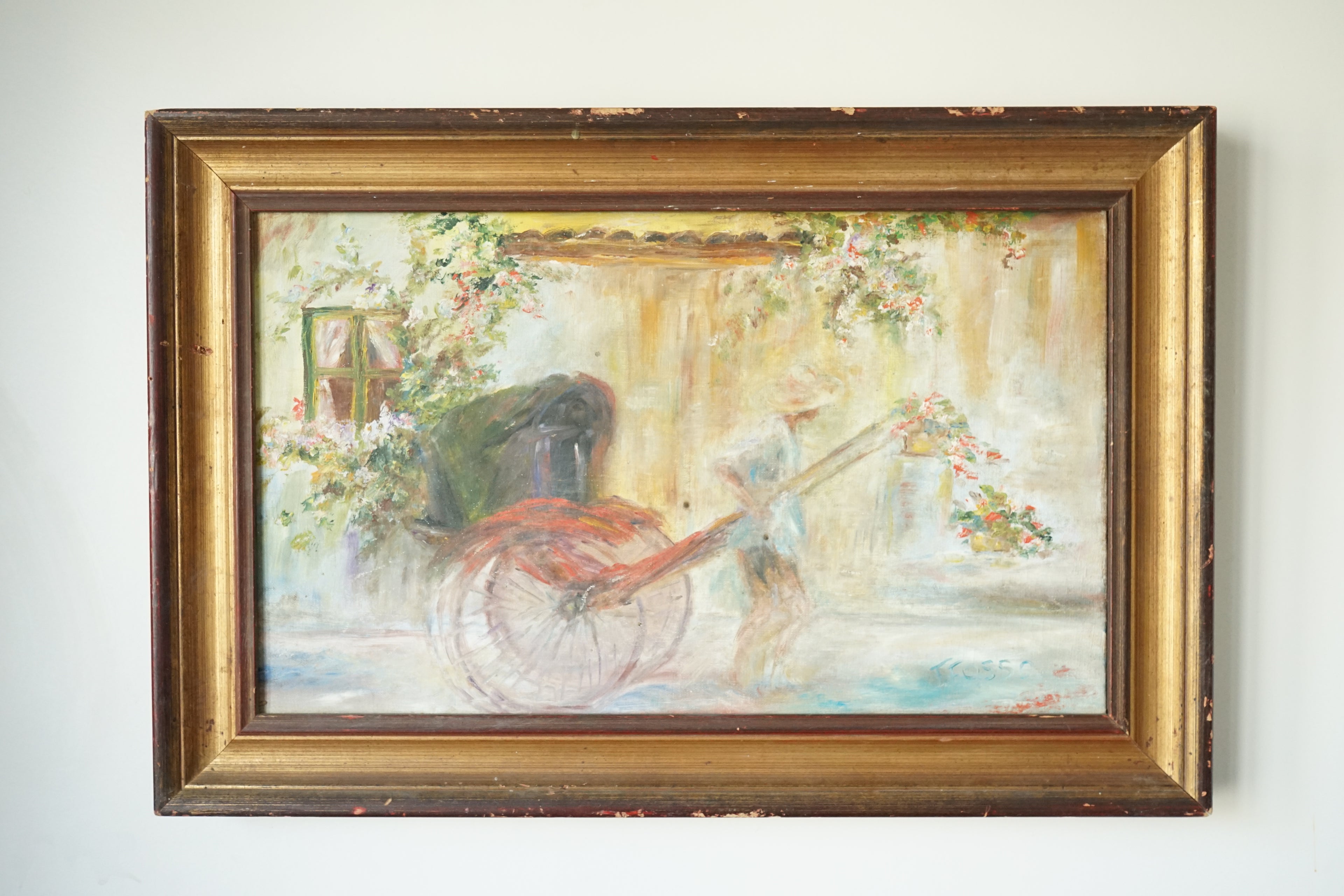 F.Fosso "Genovese" huile sur toile