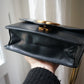 Gucci sac modèle gg marmont chain porté épaule en cuir noir