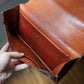 Hermès sac à main vintage modèle brio en cuir cognac
