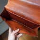 Hermès sac à main vintage modèle brio en cuir cognac