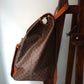 Céline sac à dos en cuir et toile triomphe
