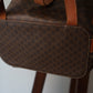 Céline sac à dos en cuir et toile triomphe