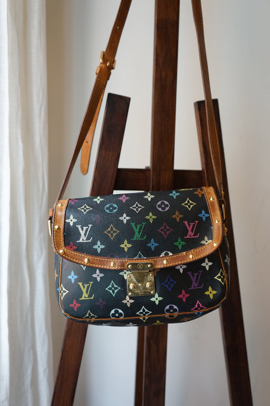 Louis Vuitton x Takashi Murakami sac à main modèle Sologne