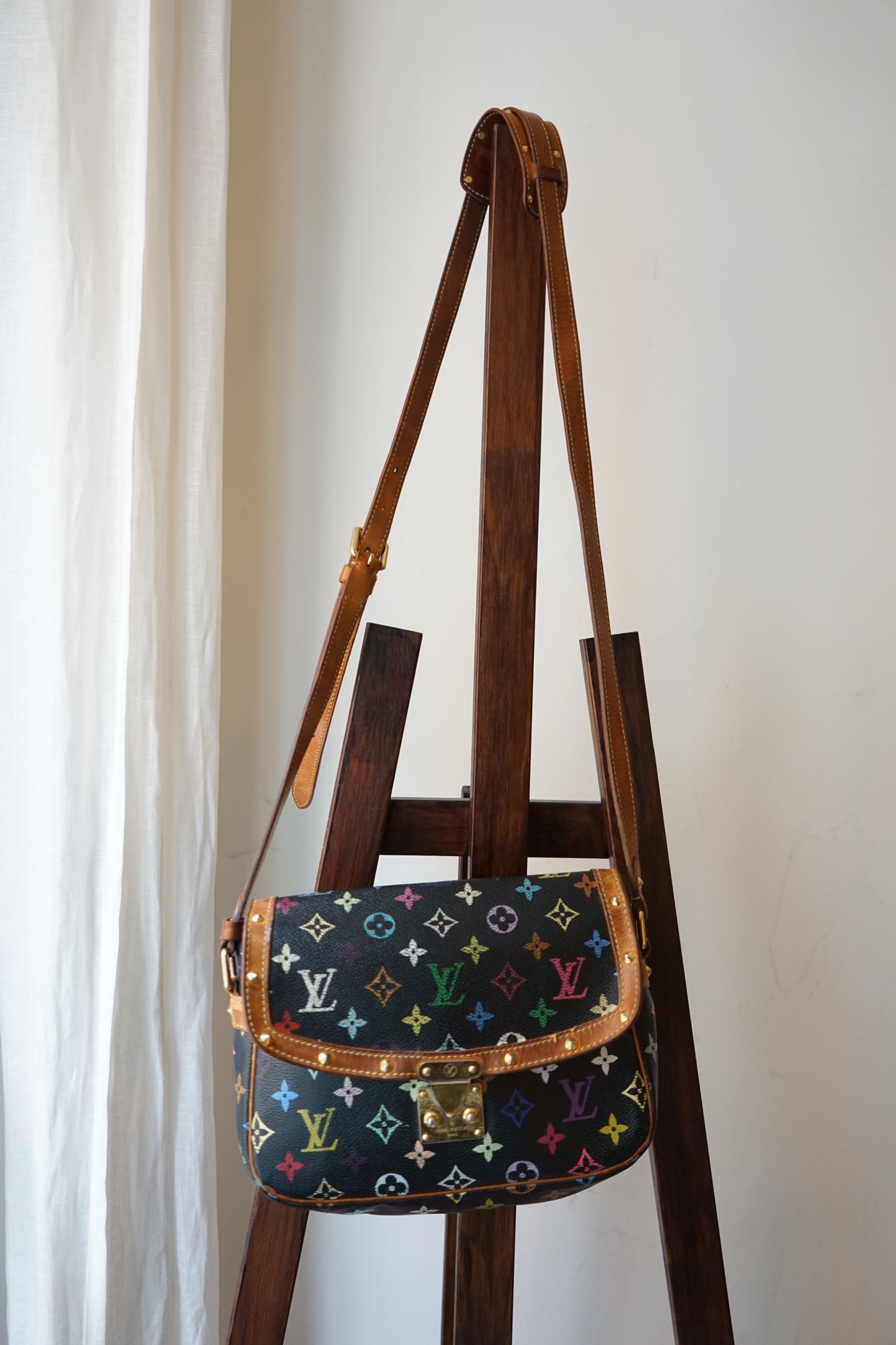 Louis Vuitton x Takashi Murakami sac à main modèle Sologne